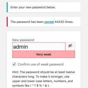 Disallow Pwned Password