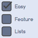 Easy Feature Lists
