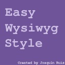 Easy Wysiwyg Style