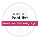 8Degree Posts List Plugin
