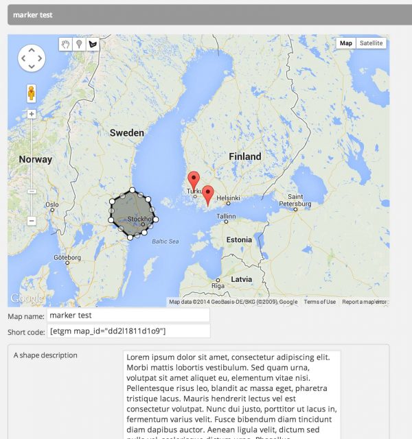Eino Tuominen's google maps