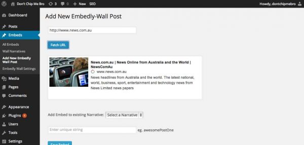 Embedly Wall