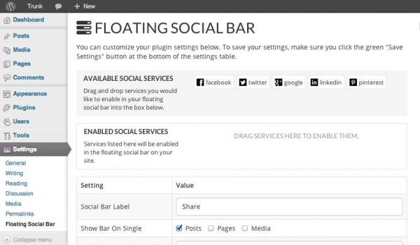 Floating Social Bar
