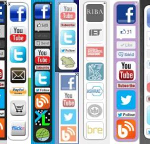 Floating Social Media Links