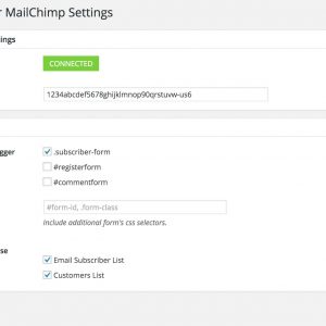 MailChimp Integration for WordPress