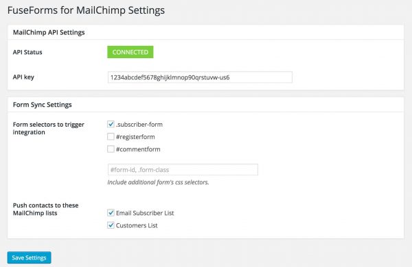 MailChimp Integration for WordPress