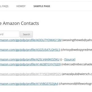 Generate Amazon Contacts