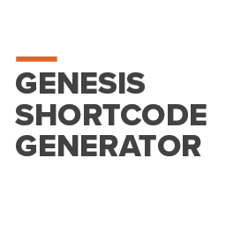 Genesis Shortcode Generator