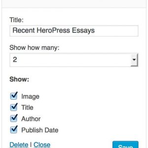 HeroPress Recent Essay Widget