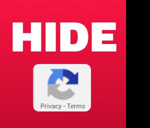 Hide Invisible Google reCAPTCHA Badge
