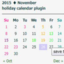 Holiday class post calendar