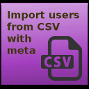 Import users from CSV with meta