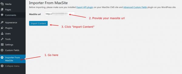 Importer From MaxSite