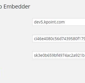 Plugin Name: kPoint Video Embedder