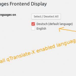 Languages Frontend Display