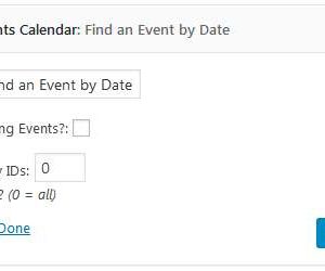 LCS Fast Calendar Widget for Events Manager