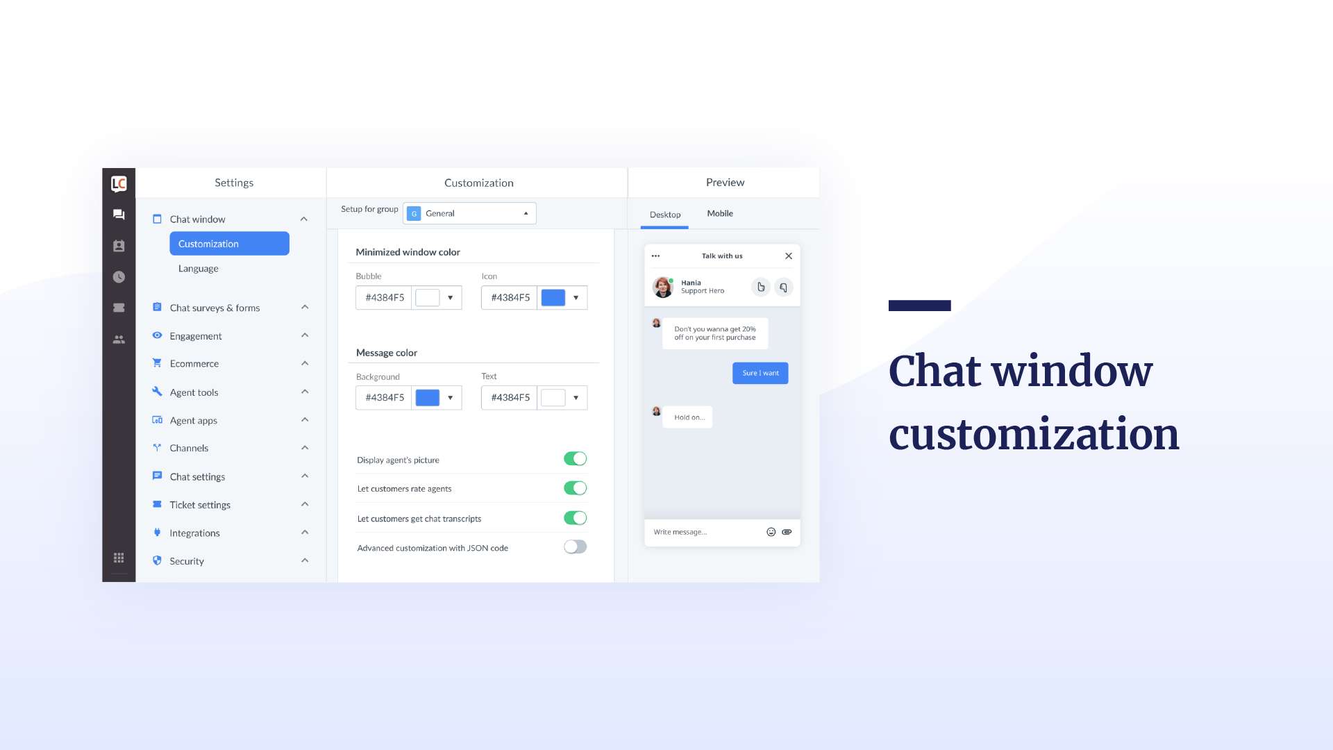 Woocommerce live chat ChatBot eCommerce