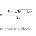 MathML Block