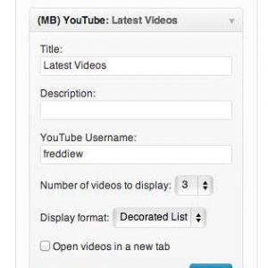 (MB) YouTube Widget
