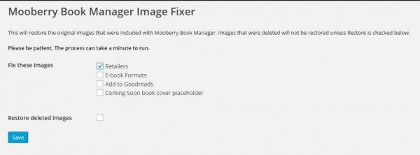 Mooberry Book Manager Image Fixer