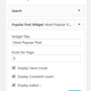 most popular post widget