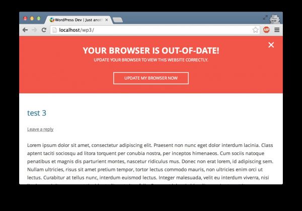 Outdated Browser