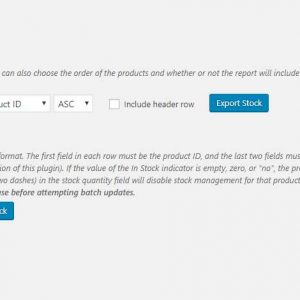 Product Stock Import and Export for WooCommerce