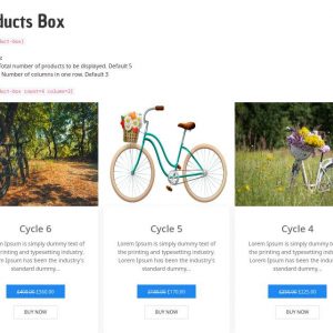Products Boxes & Slider for Woocommerce
