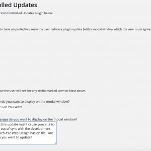 Protect Version Controlled Updates