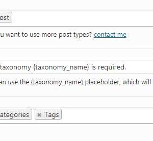 WP Required Taxonomies â Categories and Tags Mandatory