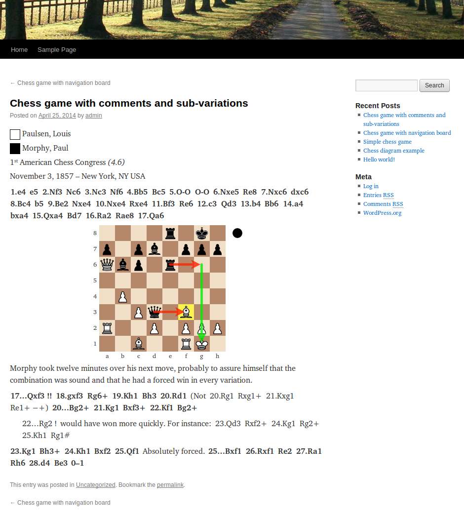 RPB Chessboard – Documentation & examples
