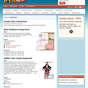 Stockverkopen.nl Sample Sales op je Site