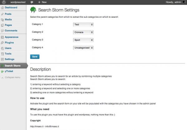 Multiple Category Search Storm