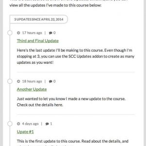 Simple Course Creator â Updates