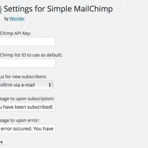 Simple MailChimp
