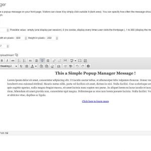 Simple Popup Manager