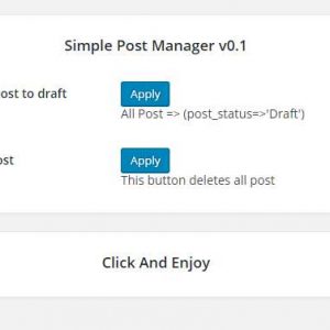 Simple Post Manager