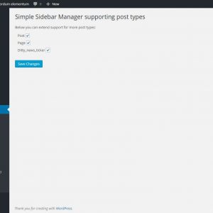 Simple Sidebar Manager
