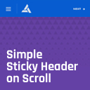 Simple Sticky Header on Scroll