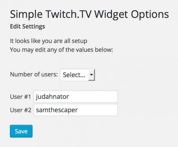 Simple Twitch.TV Widget