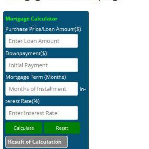 Plugin Name: Simplify Mortgage Calculation