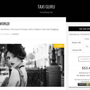Taxi Fare Calculator â TaxiFareFinder for WordPress
