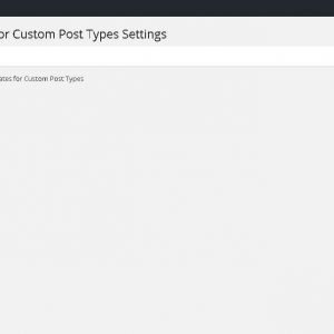 Template for Custom Post Types