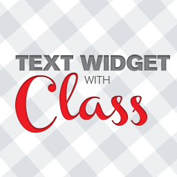 Text Widget with Class