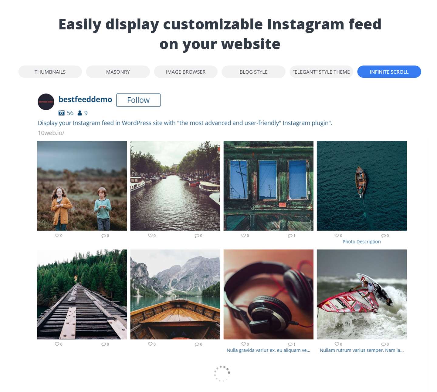 10web Social Photo Feed Plugin For That