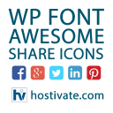 WP Font Awesome Share Icons