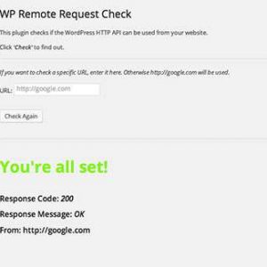 WP Remote Request Check