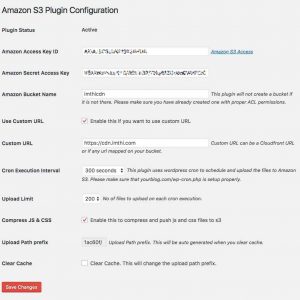 WordPress Amazon S3 Plugin