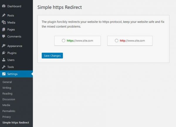 Simple HTTPS Redirect
