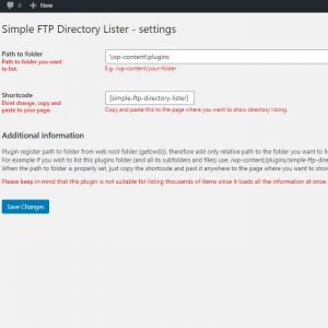 Simple FTP Directory Lister